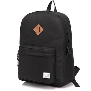 VASCHY Lightweight Backpack for School, Classic Basic Water Resistant Casual